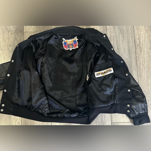 Vintage Harley-Davidson Chicago Bomber Jacket Jeff Hamilton Rare Graphic - Picture 6 of 15